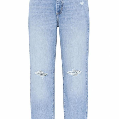 Vintage Thread Womens Blue Cotton Straight Jeans Size 24 in L28 in Regular Zip