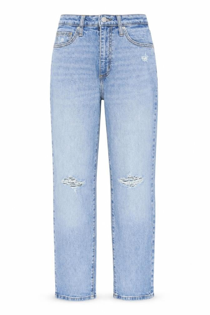 Vintage Thread Womens Blue Cotton Straight Jeans Size 24 in L28 in Regular Zip
