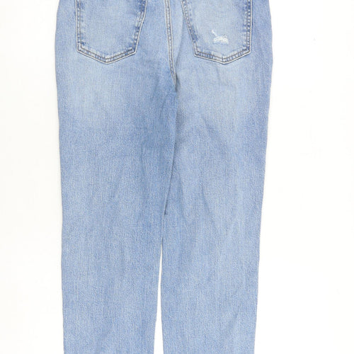 Vintage Thread Womens Blue Cotton Straight Jeans Size 24 in L28 in Regular Zip