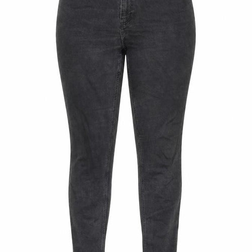 JUNAROSE Womens Grey Cotton Skinny Jeans Size 20 L30 in Regular Zip