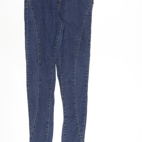 NEXT Womens Blue Cotton Jegging Jeans Size 12 L31 in Regular
