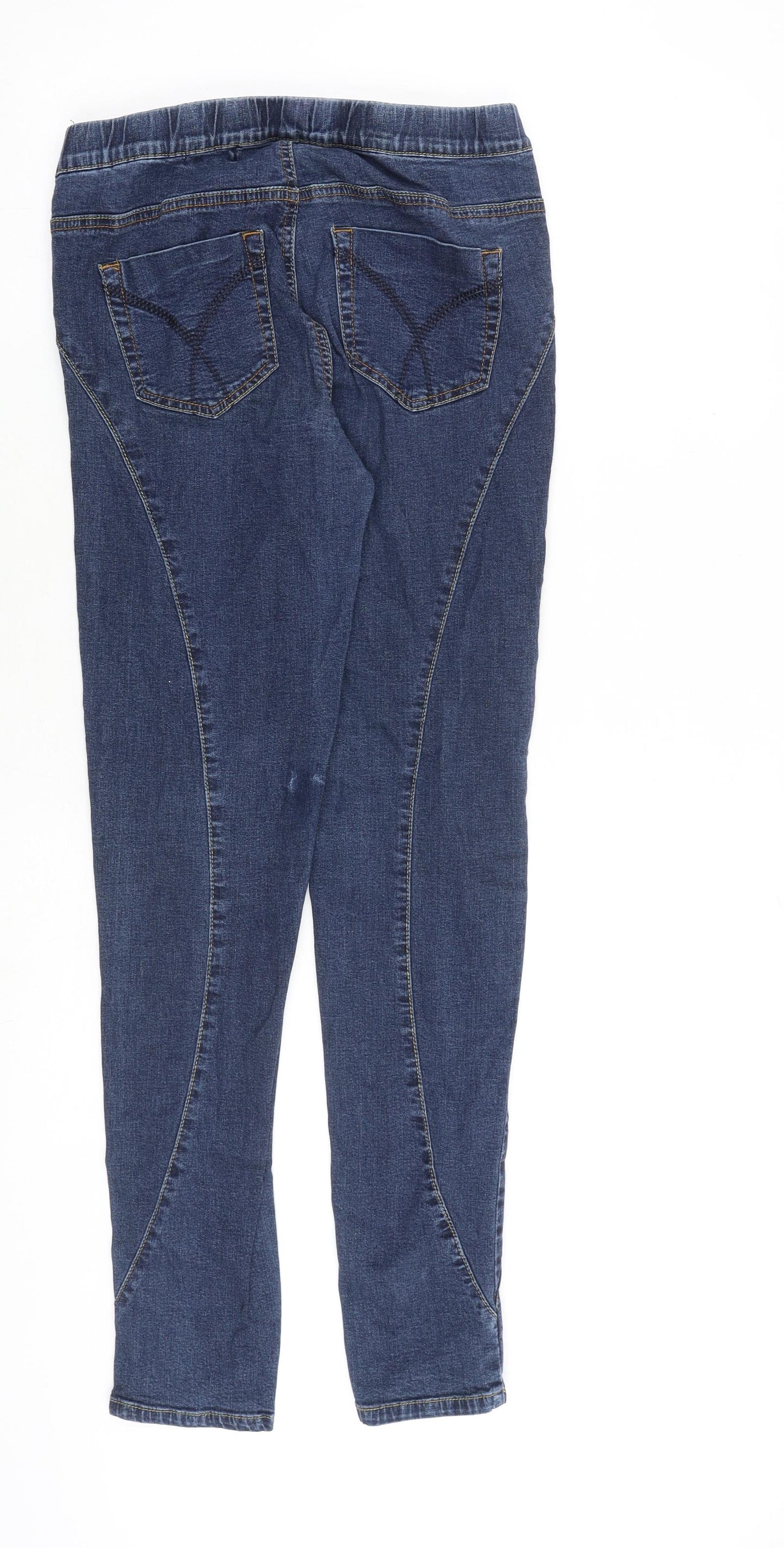 NEXT Womens Blue Cotton Jegging Jeans Size 12 L31 in Regular