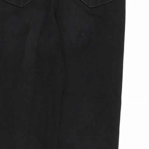 Denim & Co. Womens Black Cotton Skinny Jeans Size 10 L28 in Regular Zip