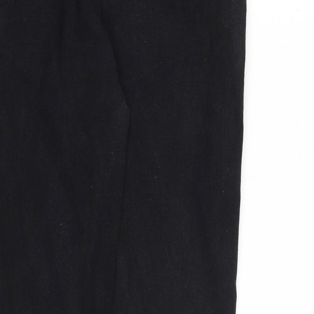 Marks and Spencer Womens Black Cotton Skinny Jeans Size 14 L30 in Slim Zip
