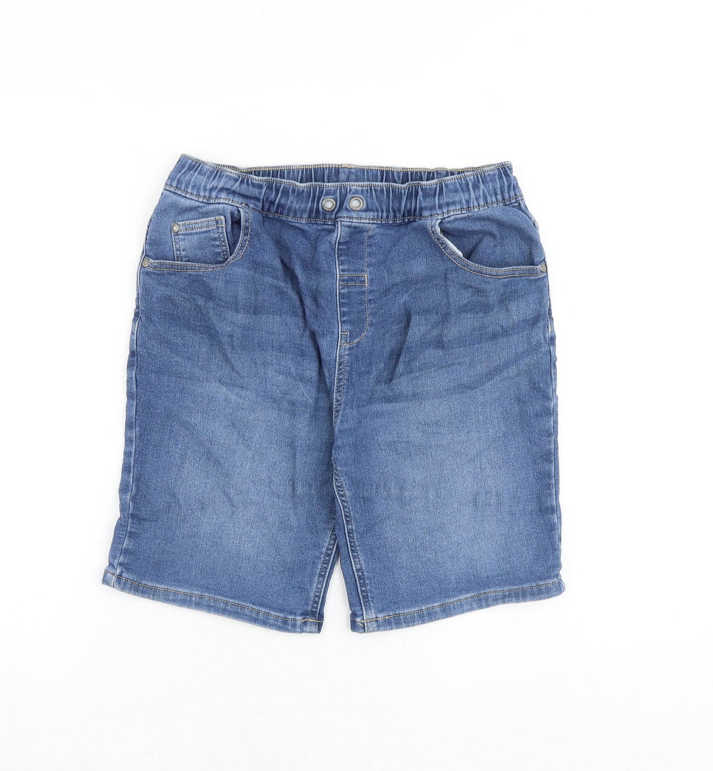 George Boys Blue Cotton Bermuda Shorts Size 14-15 Years L8 in Regular