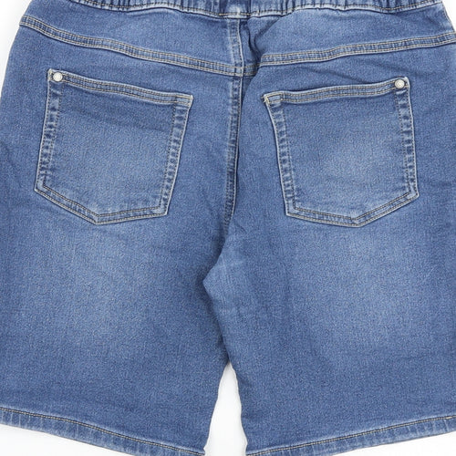 George Boys Blue Cotton Bermuda Shorts Size 14-15 Years L8 in Regular