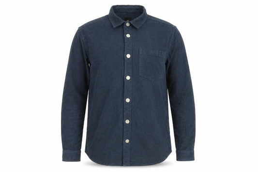 River Island Mens Blue Cotton Button-Up Size S Collared Button
