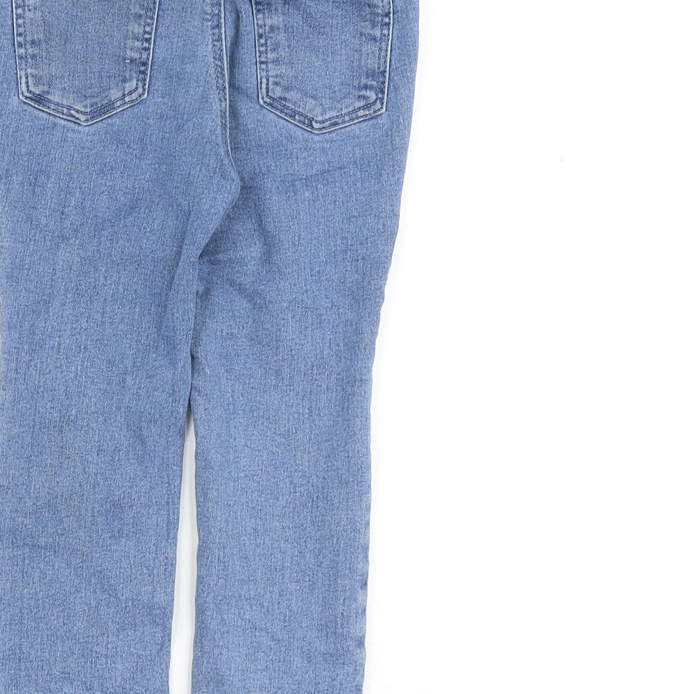H&M Baby Blue Cotton Jogger Jeans Size 18-24 Months Snap