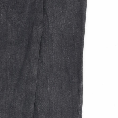 Bershka Womens Grey Cotton Skinny Jeans Size 6 L28 in Regular Zip