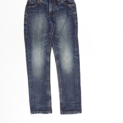 NEXT Boys Black Cotton Skinny Jeans Size 5 Years Regular Zip