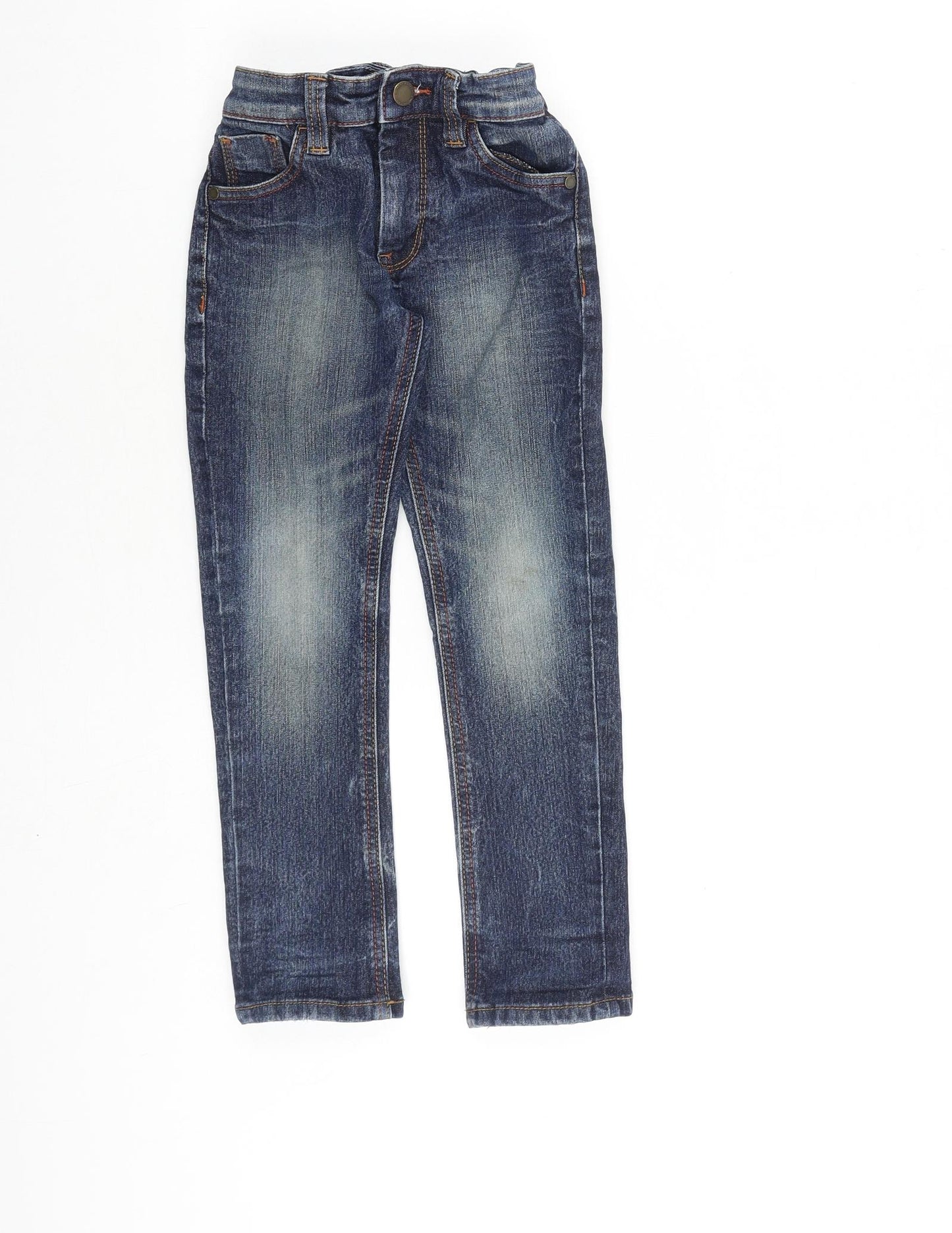 NEXT Boys Black Cotton Skinny Jeans Size 5 Years Regular Zip