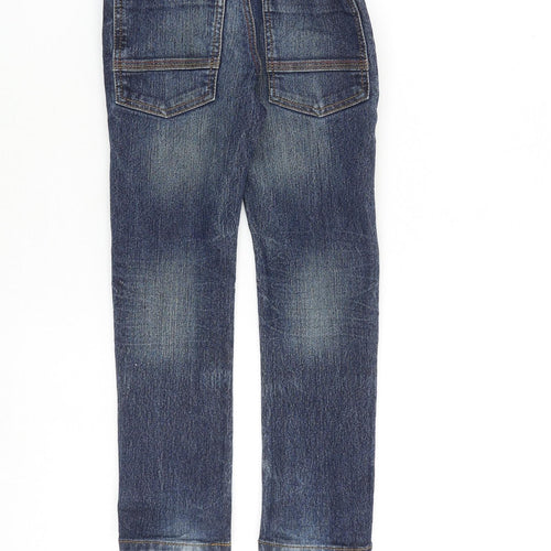NEXT Boys Black Cotton Skinny Jeans Size 5 Years Regular Zip