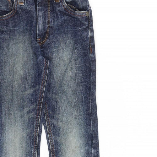 NEXT Boys Black Cotton Skinny Jeans Size 5 Years Regular Zip