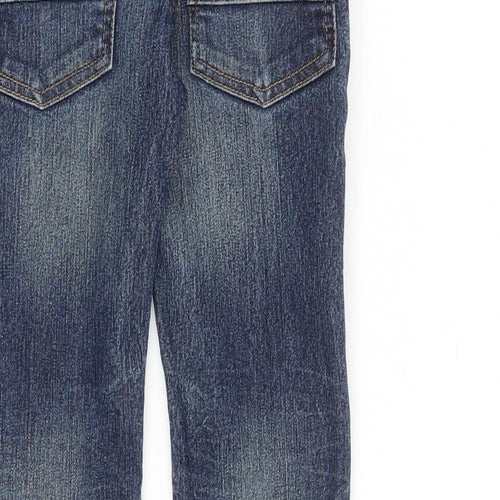NEXT Boys Black Cotton Skinny Jeans Size 5 Years Regular Zip