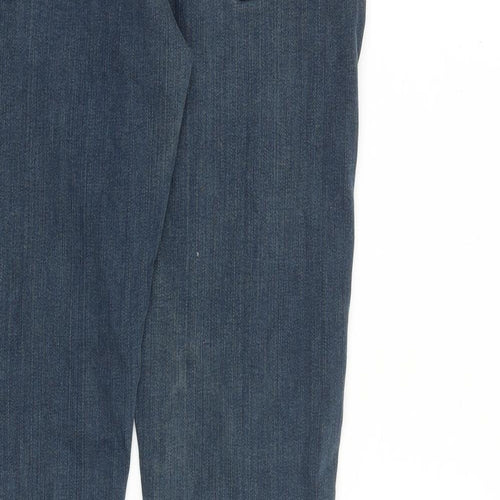 ASOS Mens Blue Cotton Skinny Jeans Size 32 in L32 in Regular Zip