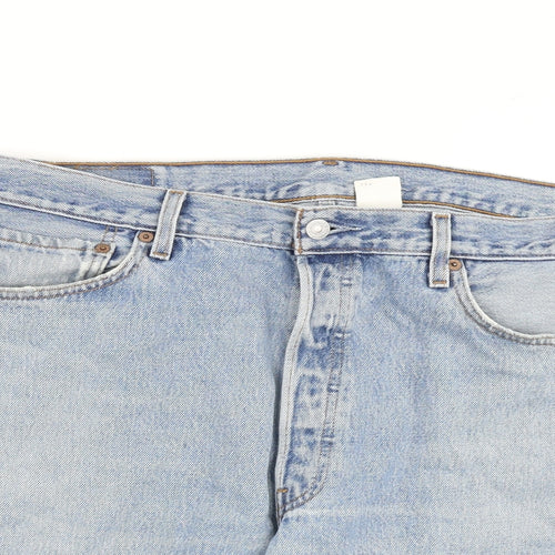 Levi's Mens Blue Cotton Chino Shorts Size 36 in L8 in Regular Button