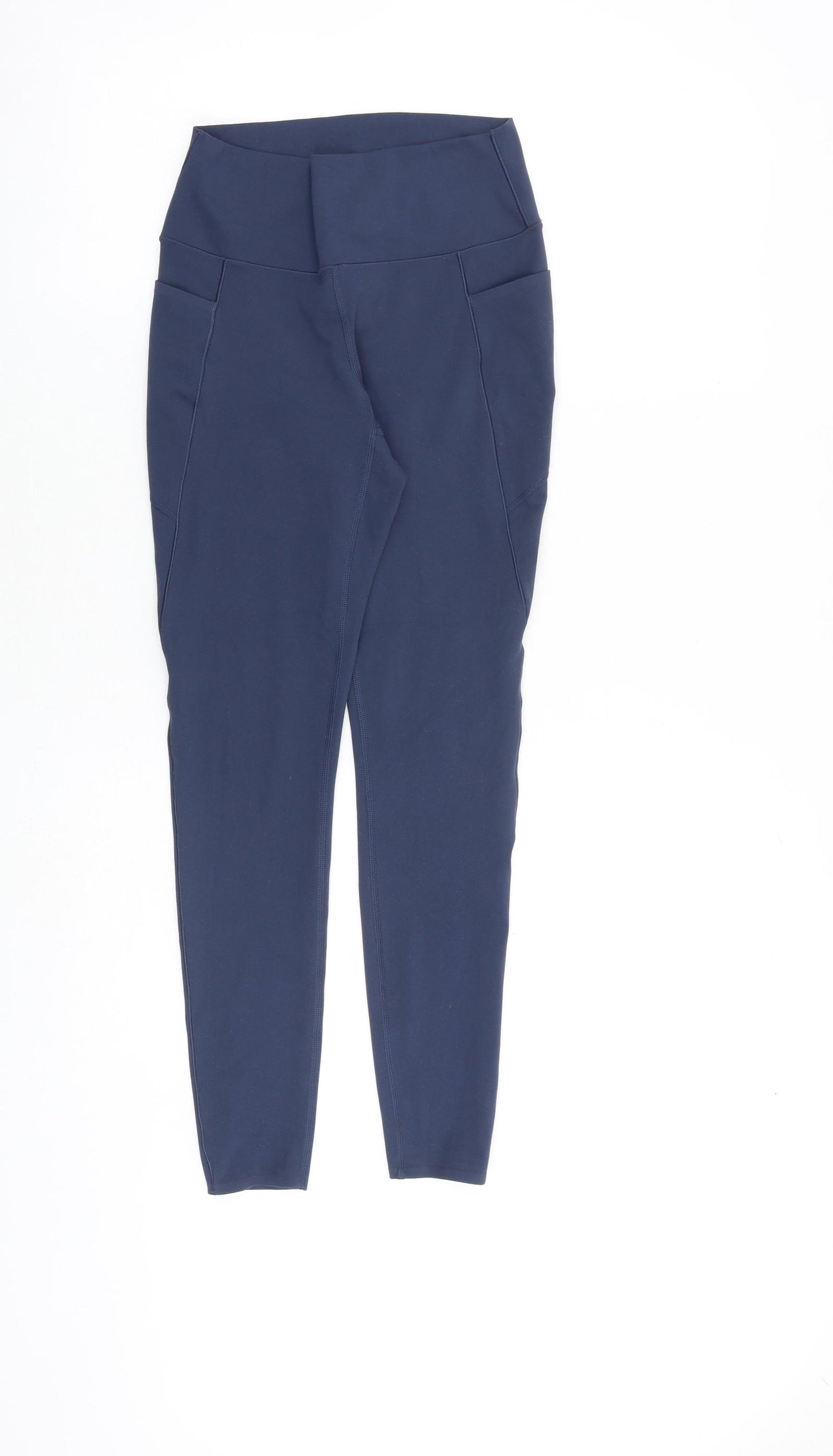 Uniqlo Womens Blue Polyester Carrot Leggings Size S L27 in Regular