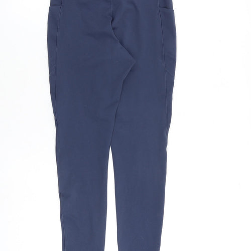 Uniqlo Womens Blue Polyester Carrot Leggings Size S L27 in Regular