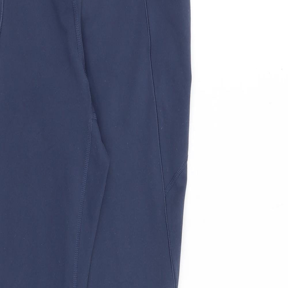 Uniqlo Womens Blue Polyester Carrot Leggings Size S L27 in Regular