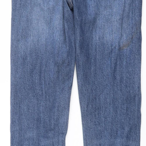 H&M Mens Blue Cotton Skinny Jeans Size 28 in L31 in Slim Button