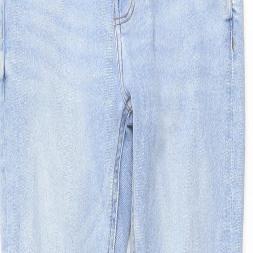 Denim & Co. Womens Blue Cotton Skinny Jeans Size 8 L27 in Regular Button