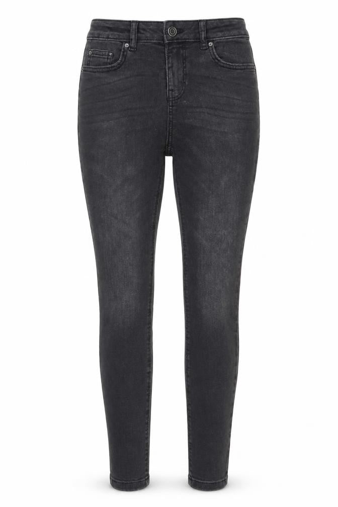 Denim & Co. Womens Grey Cotton Skinny Jeans Size 8 L26 in Regular Button