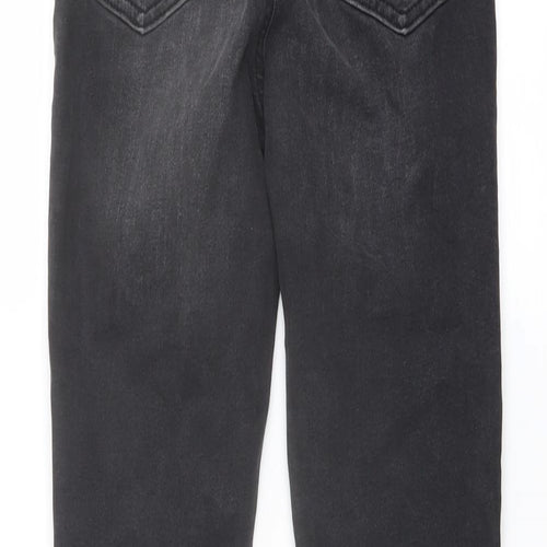 Denim & Co. Womens Grey Cotton Skinny Jeans Size 8 L26 in Regular Button