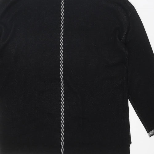 Sunday Womens Black Round Neck Polyamide Pullover Jumper Size M