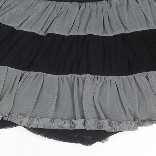 molo Girls Grey Colourblock Polyester Skater Skirt Size 9-10 Years Regular Pull On