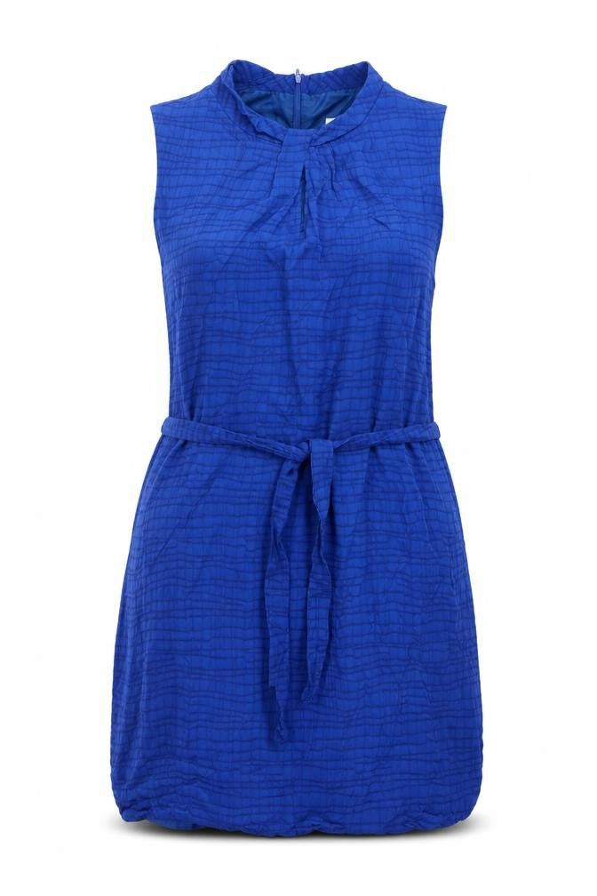 Country Casuals Womens Blue Striped Polyester Mini Size 16 Round Neck Zip