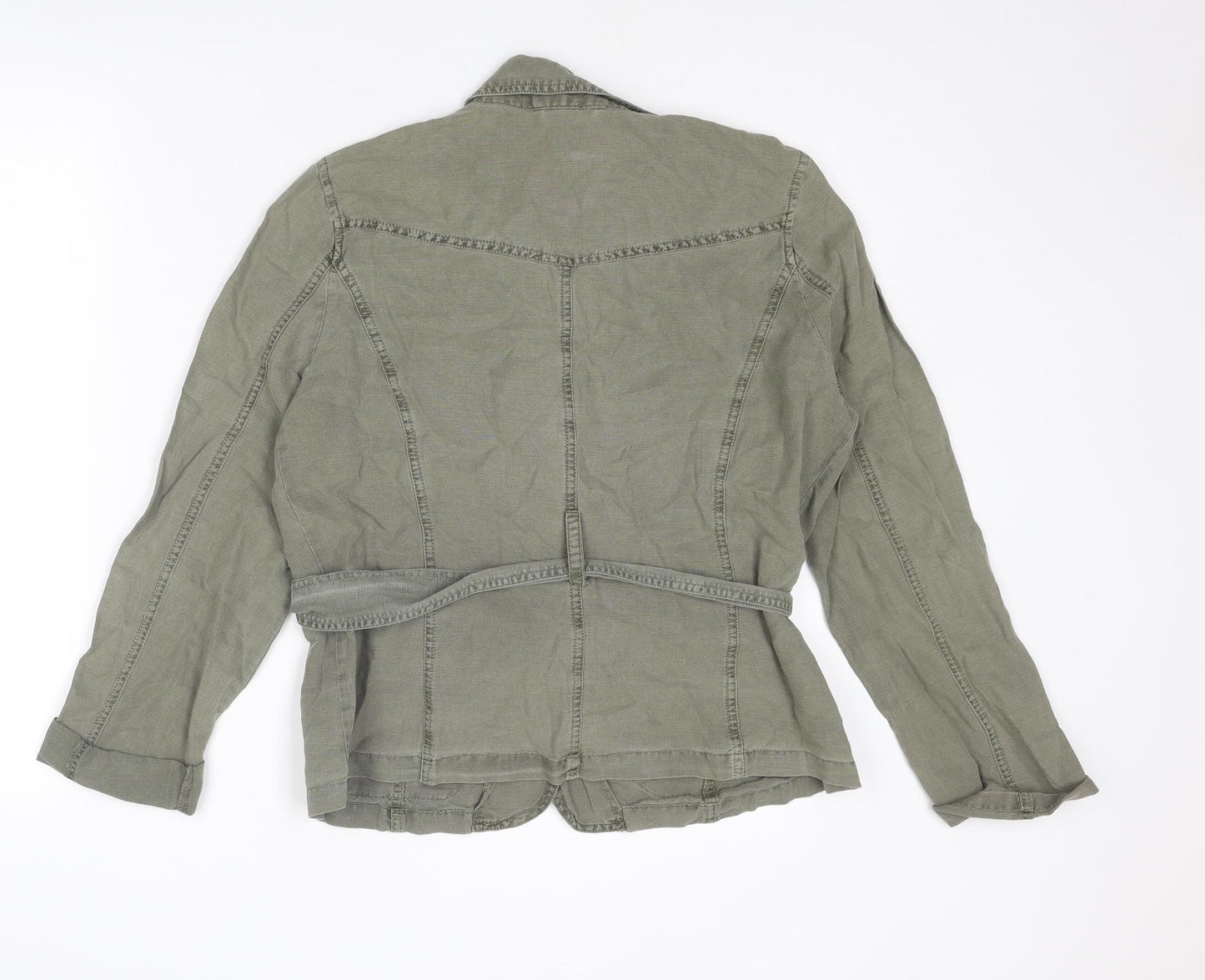 Dorothy Perkins Womens Green Jacket Size 14 Button