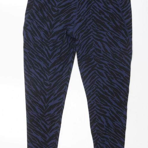 Joules Womens Blue Animal Print Polyester Compression Leggings Size 16 L28 in Regular Pullover