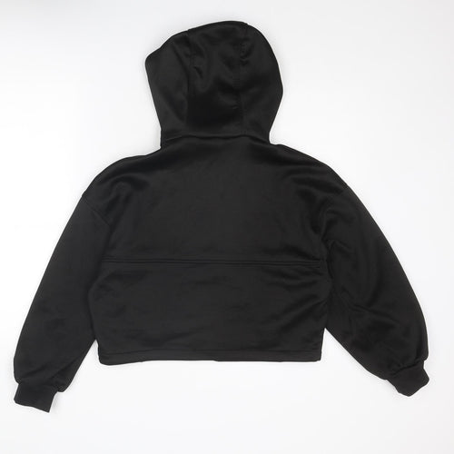 Zara Womens Black Polyester Full Zip Hoodie Size XS Zip