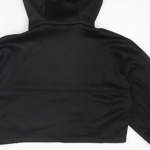 Zara Womens Black Polyester Full Zip Hoodie Size XS Zip