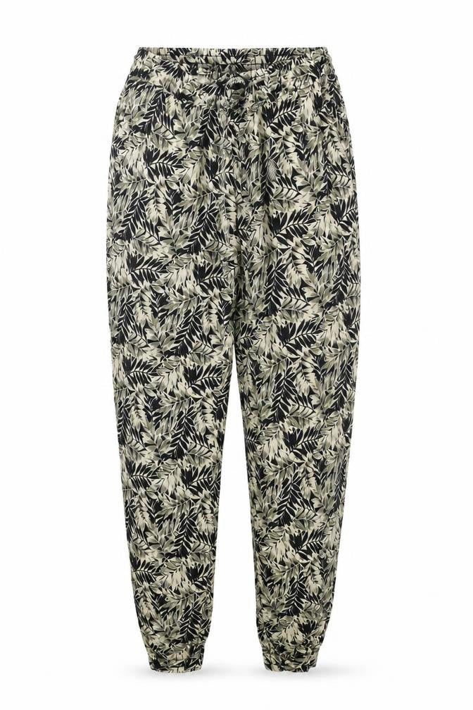 Dorothy Perkins Womens Multicoloured Geometric Viscose Jogger Trousers Size 6 L29 in Regular Drawstring