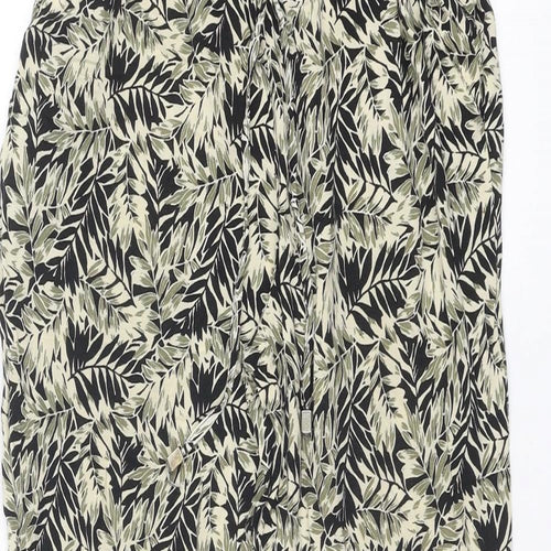 Dorothy Perkins Womens Multicoloured Geometric Viscose Jogger Trousers Size 6 L29 in Regular Drawstring
