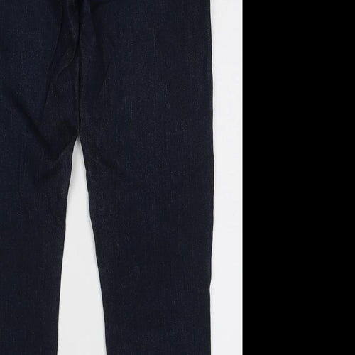 NEXT Mens Blue Cotton Straight Jeans Size 34 in L33 in Slim Button