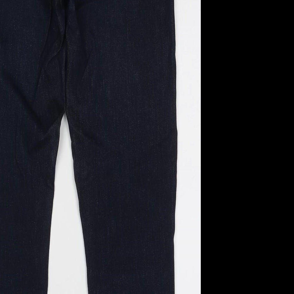 NEXT Mens Blue Cotton Straight Jeans Size 34 in L33 in Slim Button
