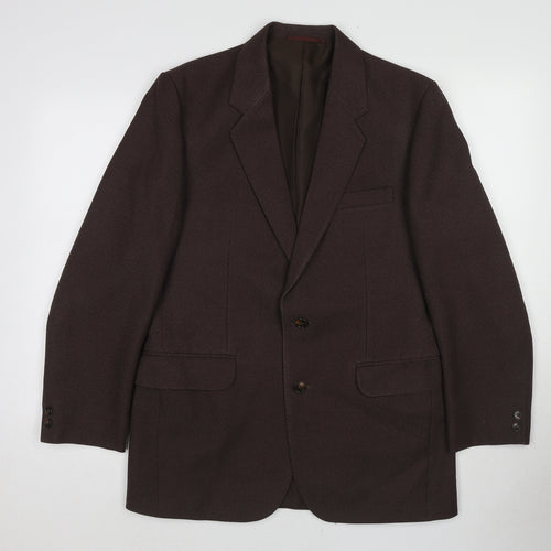 Debenhams Mens Brown Wool Jacket Blazer Size 40 Regular