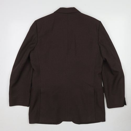 Debenhams Mens Brown Wool Jacket Blazer Size 40 Regular