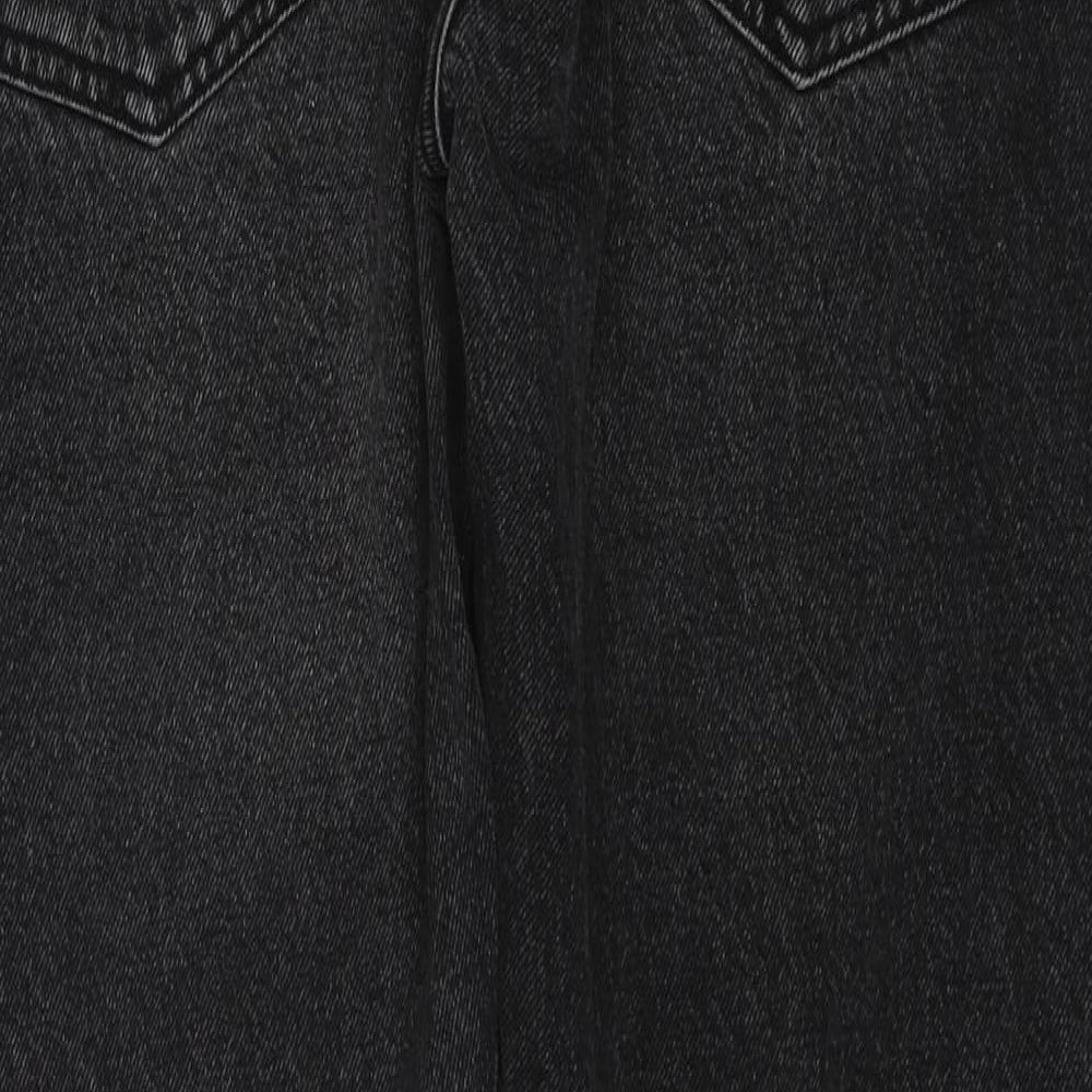Route One Mens Black Cotton Straight Jeans Size 38 in L24 in Regular Zip