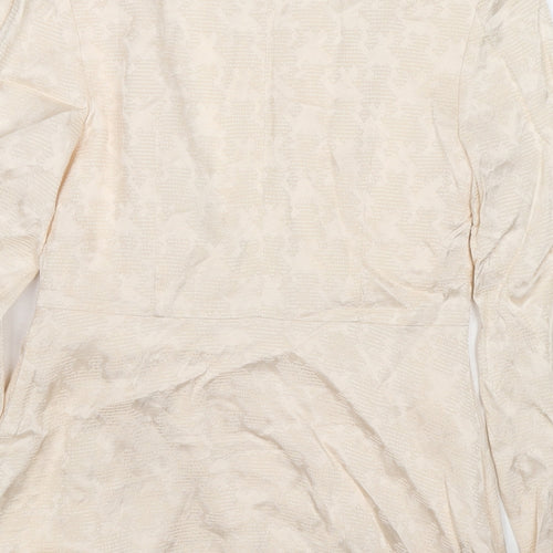 Fracomina Womens Ivory Viscose Basic Blouse Size S V-Neck