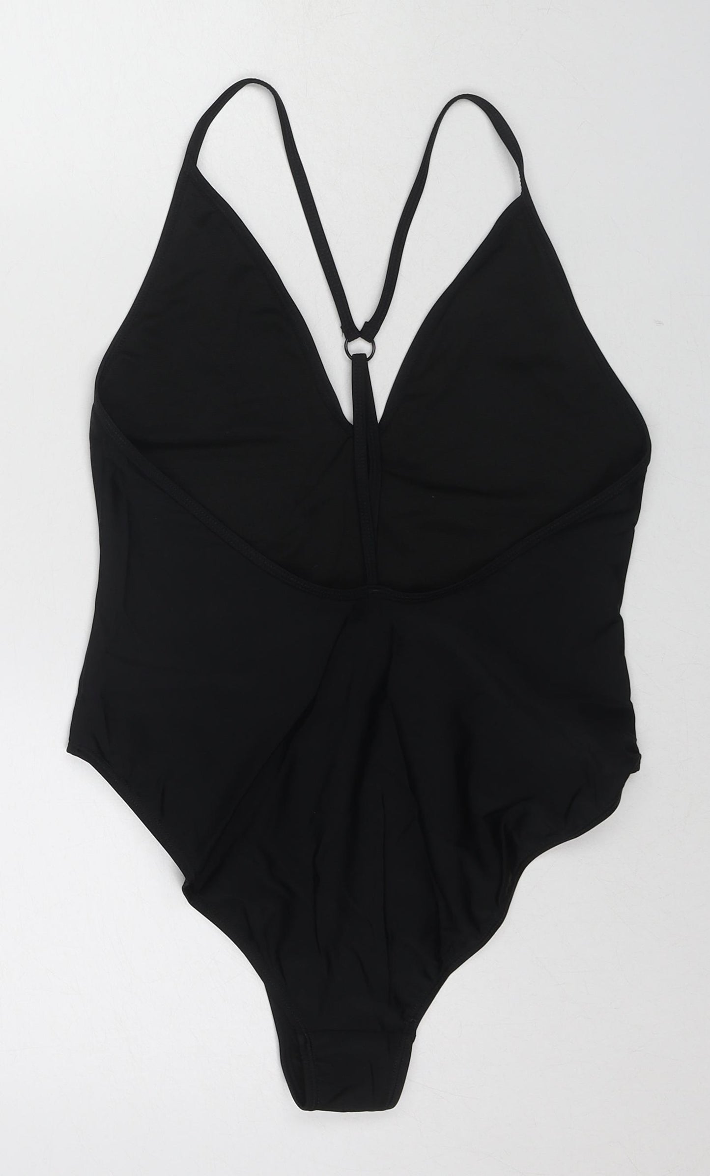 Boohoo Womens Black Polyester One Piece Size 12