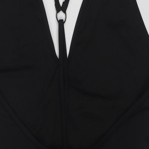 Boohoo Womens Black Polyester One Piece Size 12