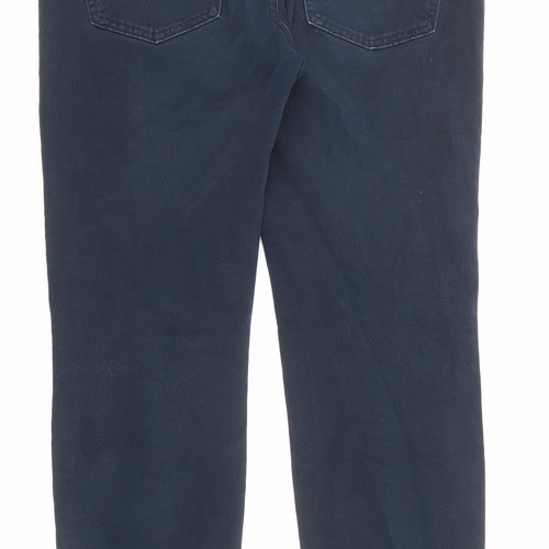 Uniqlo Womens Blue Cotton Straight Jeans Size 29 in L26 in Regular Zip