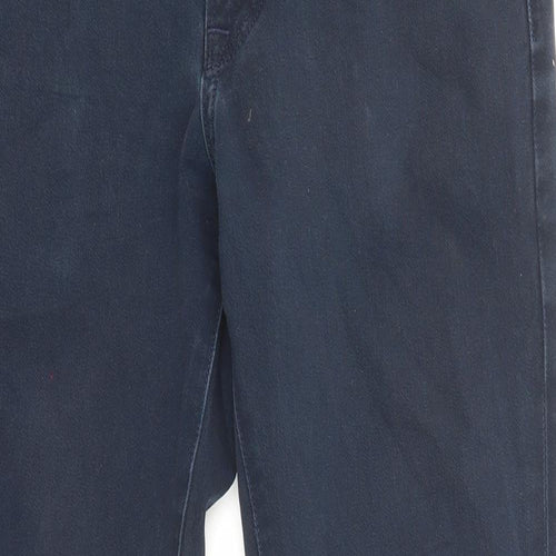 Uniqlo Womens Blue Cotton Straight Jeans Size 29 in L26 in Regular Zip