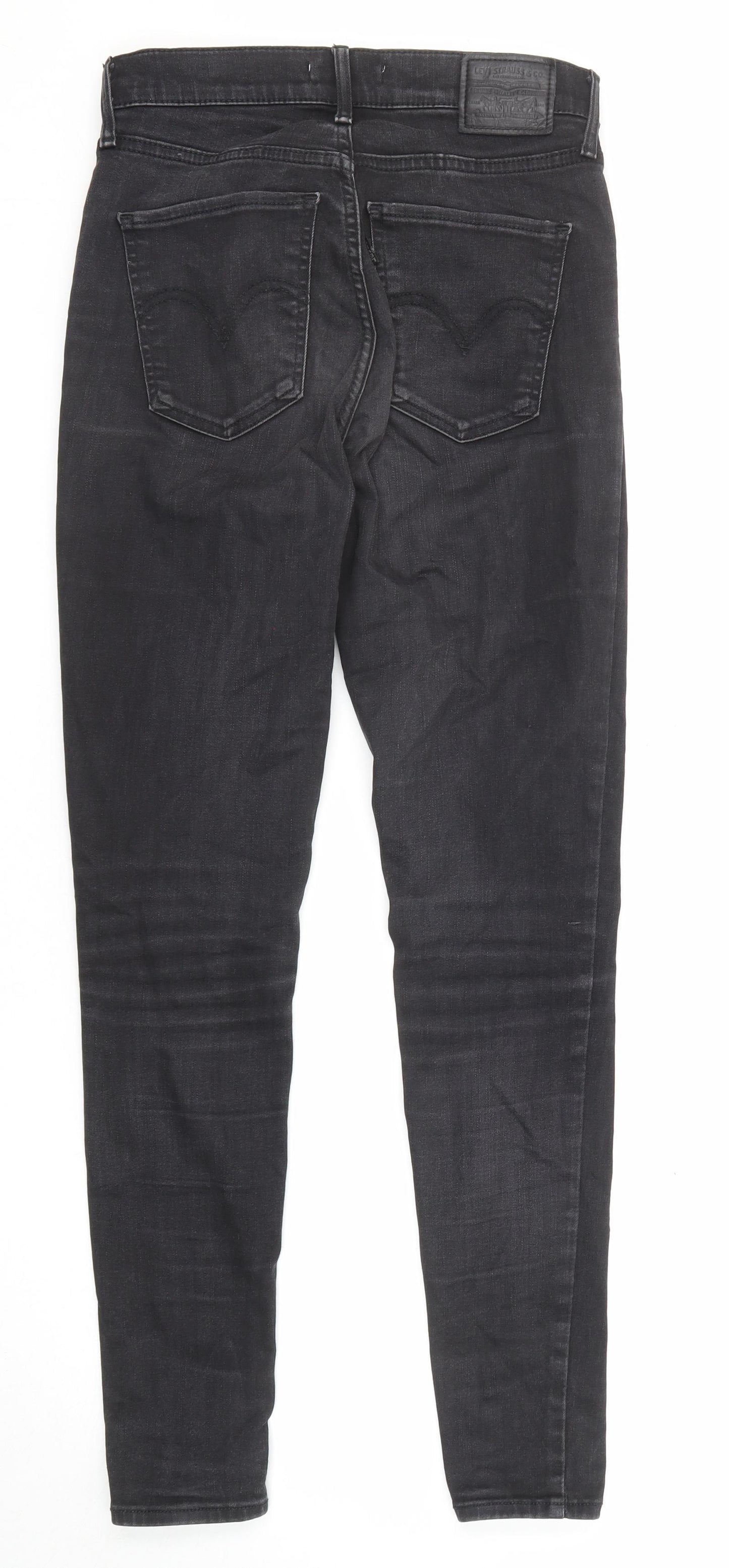 Levi's Womens Black Cotton Skinny Jeans Size 28 in L29 in Regular Zip