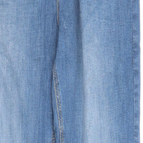 Marks and Spencer Girls Blue Cotton Skinny Jeans Size 13-14 Years L29 in Regular Zip