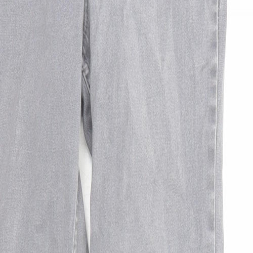 New Look Womens Grey Cotton Skinny Jeans Size 8 L28 in Regular Zip