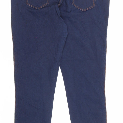 Denim & Co. Womens Blue Cotton Jegging Jeans Size 16 L29 in Regular